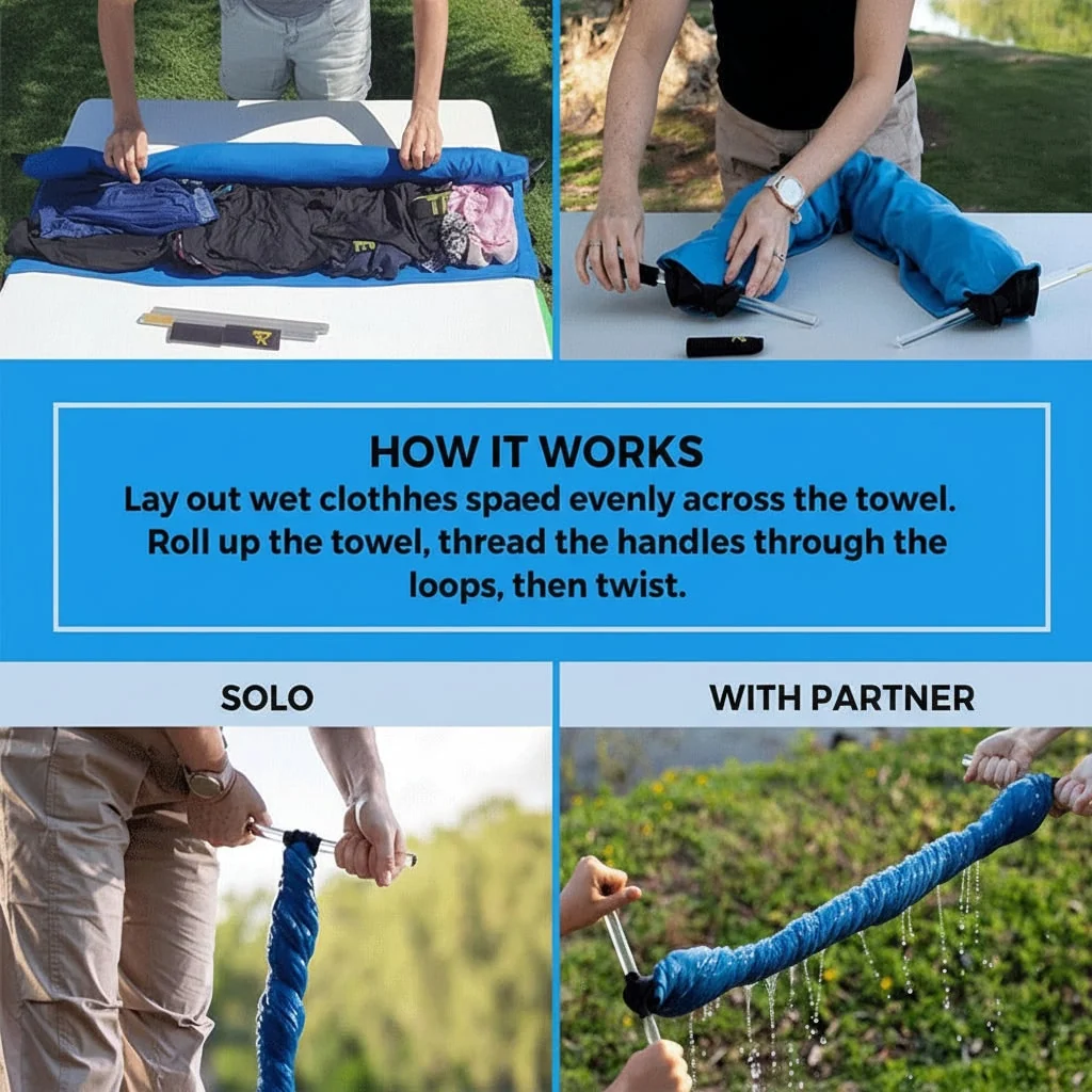 Portable Manual Clothes Wringer Efficient Laundry Water Removal - Image 7